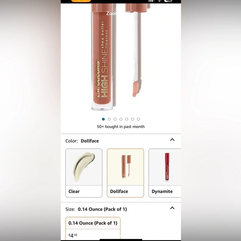 NEW LA Colors high‎ shine she’s butter lip gloss